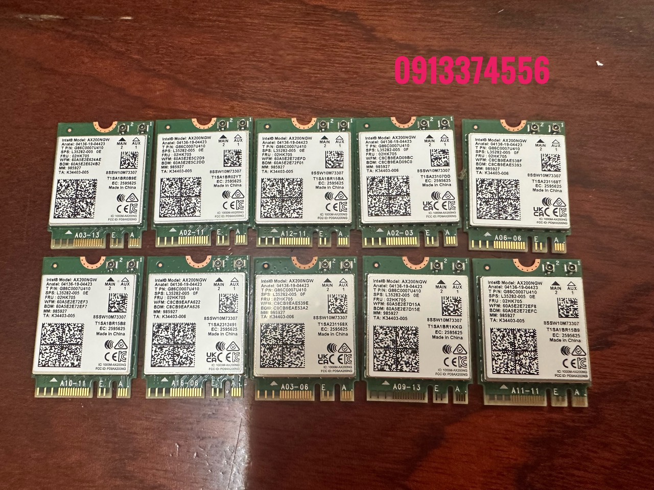 Card Intel Wifi 6 AX200 M.2 NGFF 2.4G/5G 3000Mbps bluetooth 5.2
