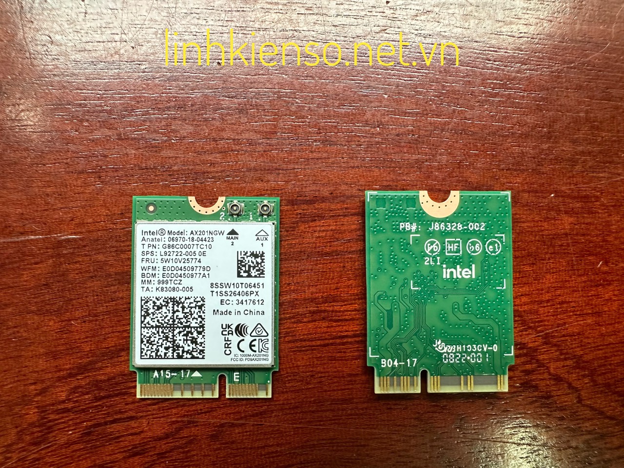 Card Intel WiFi 6E AX211 M.2 NGFF  2.4G/5G/6G 2400Mbps Bluetooth 5.3