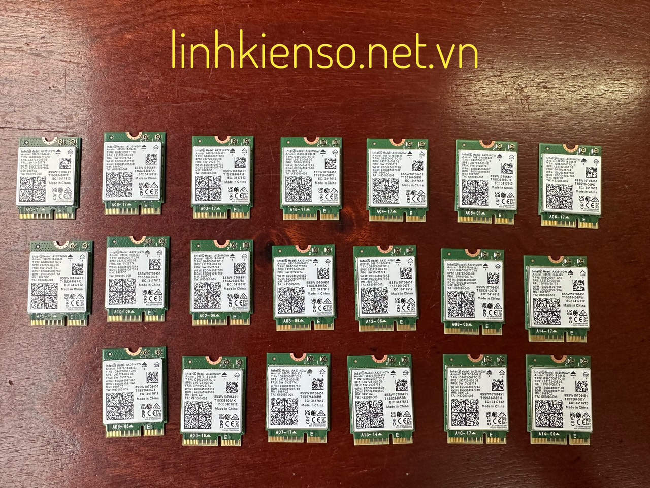Card Intel WiFi 6E AX211 M.2 NGFF  2.4G/5G/6G 2400Mbps Bluetooth 5.3