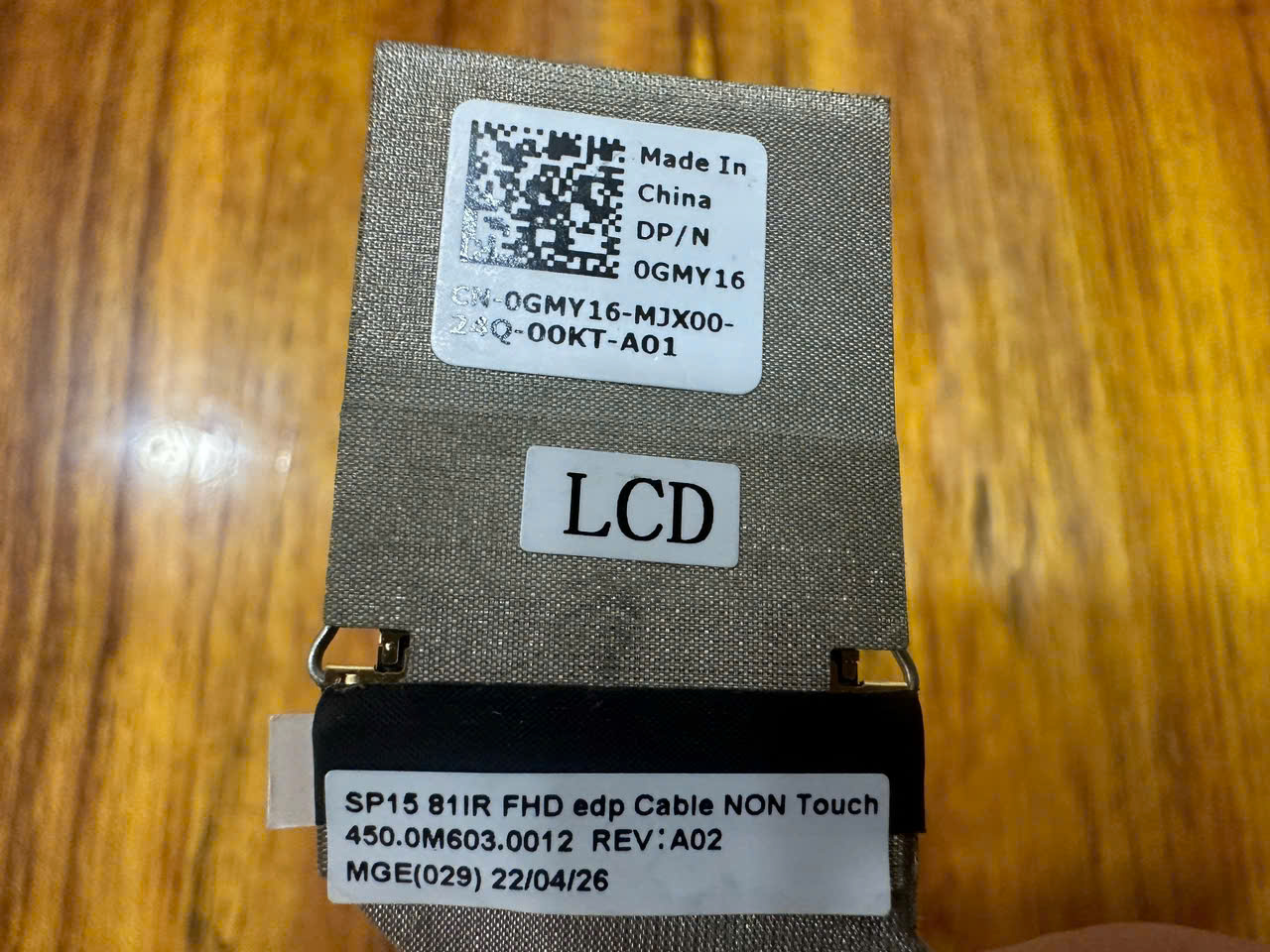 Cable Lcd Dell  Latitude 5520  E5520 Precision  3560 M3560  IR Non-Touch FHD 0GMY16 450.0M603.0012