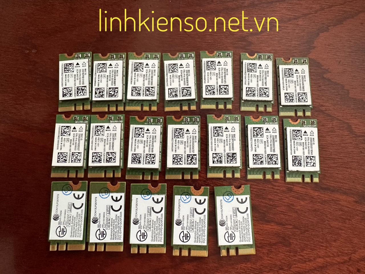 Card Wifi QCNFA335 NGFF 150Mbps Bluetooth 4.0 M.2 Dùng cho Lenovo G40-30 G40-45 G40-70 G40-70M G40-80 G50-30 G50-45 G50-70 G50-70M Z40-70 Z50-70 Y50-70 Y50-70 B40 B50 V1000 Flex 20 15D ( 04X6022 )