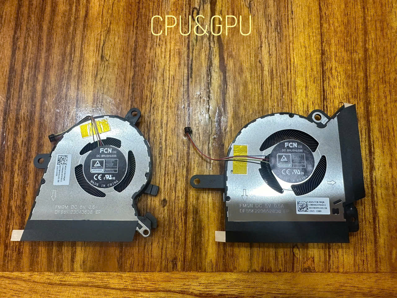 Fan Asus ROG Flow X13 GV301 GV301Q GV301QC GV301QE GV301QH DFS5K123043638 FMQM DFS5K223052838 FMQN CPU&GPU