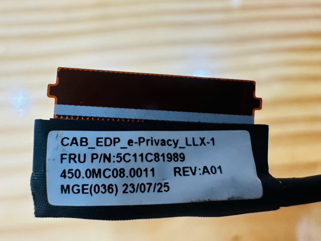 Cable Lcd Lenovo ThinkPad P16 Gen 1 P16Gen1 30Pin  21D7 5C11C81989 450.0MC08.0011