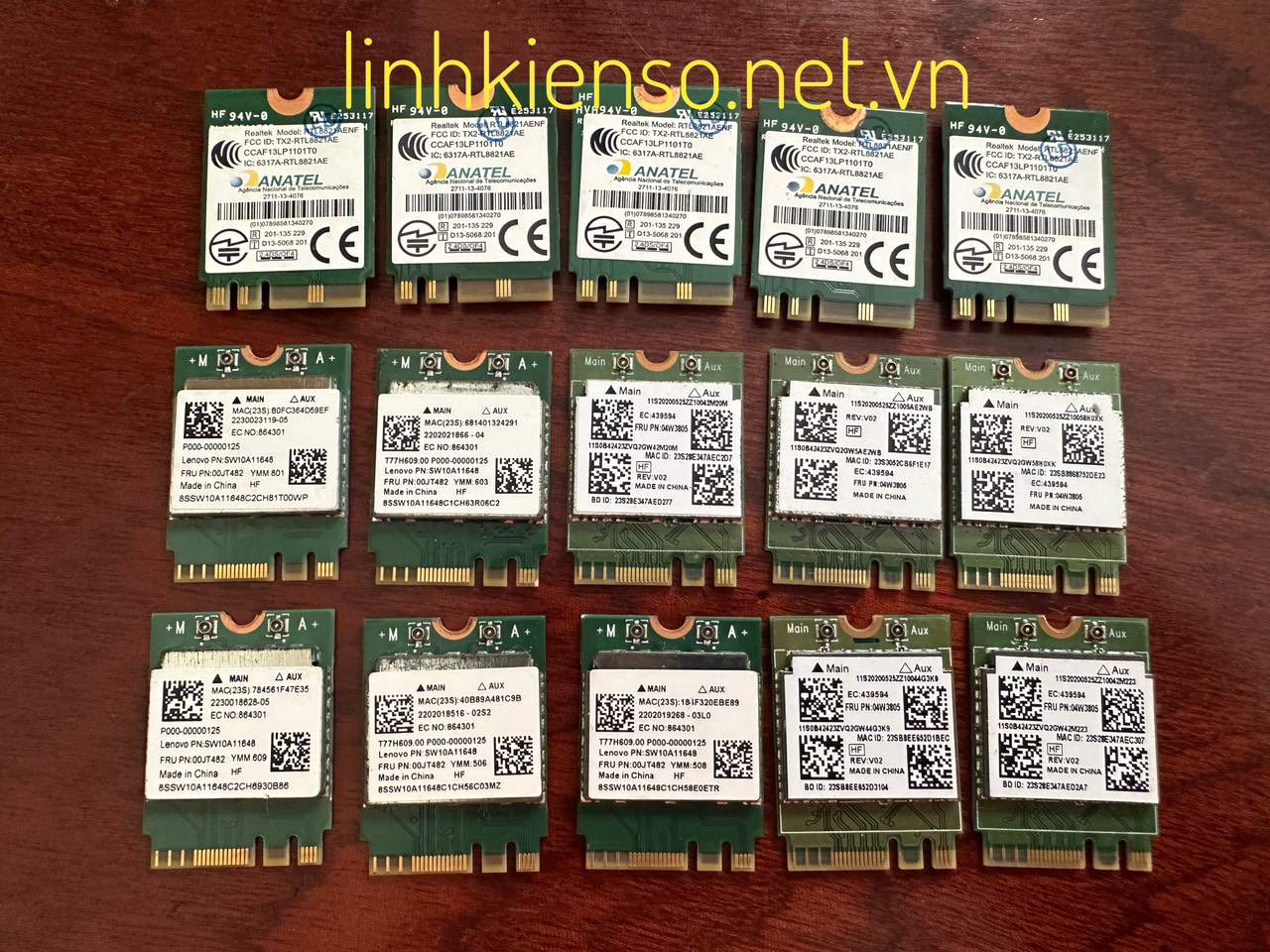 Card Wifi RTL8192EE + RTL8761 Bluetooth 4.0 M.2 04W3804 Dùng Cho IBM Lenovo ThinkPad X240 X240s X250 T540 T540P T440 T440s T440P T540 T540p T550 W541 W550s L440 L540