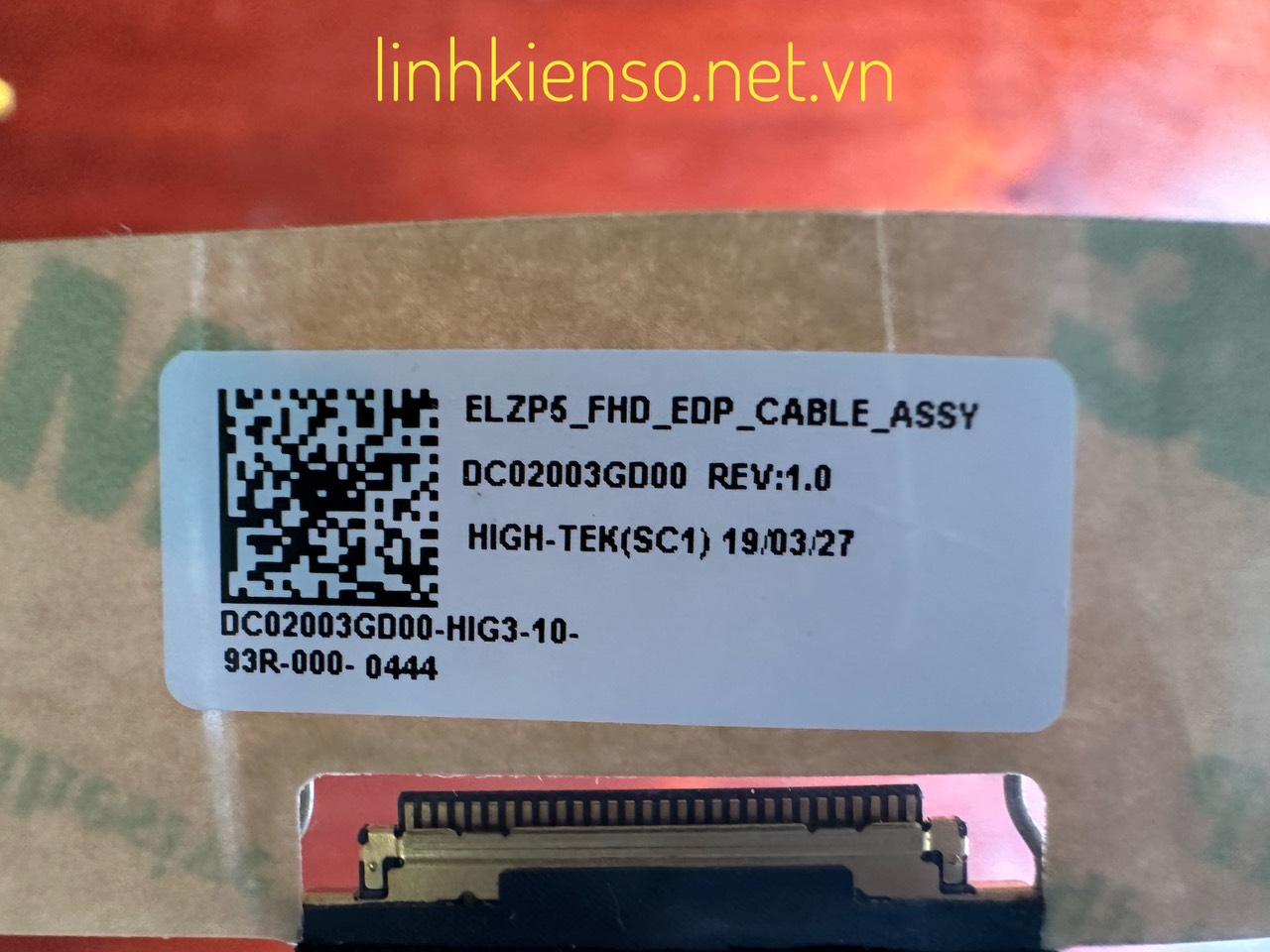 Cáp màn hình Lenovo Yoga 730-15IKB 81CU 730-15IWL 81JS DC02003GD00 mới