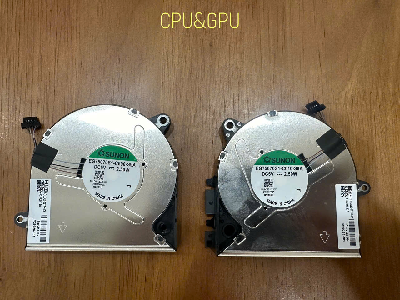 Fan HP ZBook Power 15 G7 G8 G9  15G7 15G8 15G9 M29326-001 M29325-001 CPU&GPU Hàng ORG