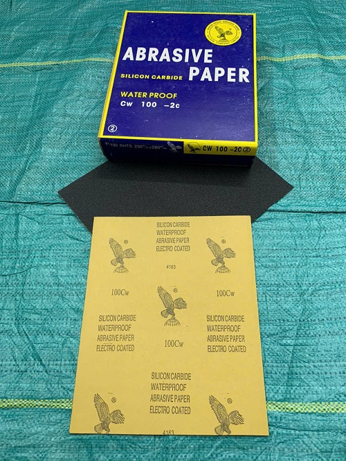 Toàn quốc bán giấy nhám độ hạt #100 Đại Bàng, kích thước 9''x11''