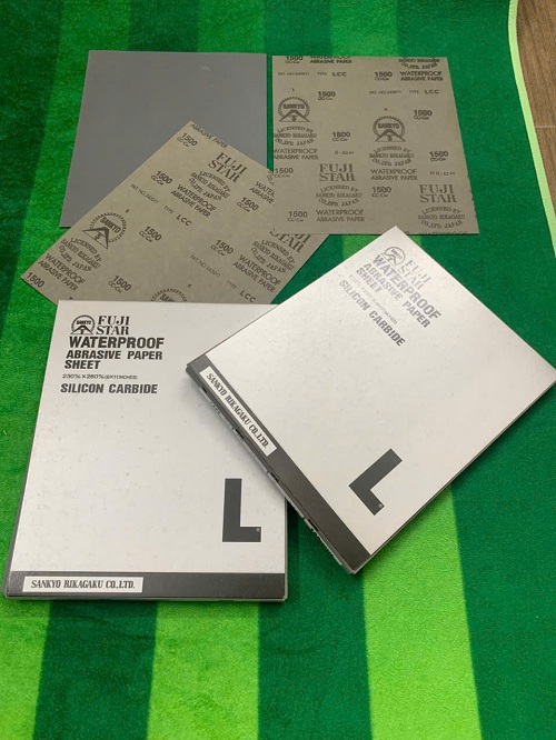 Toàn quốc bán giấy nhám A4 độ hạt #1500 Sankyo Fujistar, màu đen