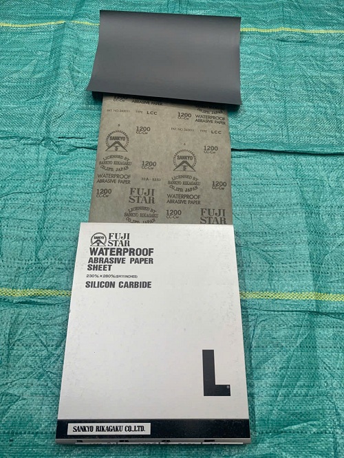 Giấy nhám ướt, chịu nước P1200 Sankyo Fujistar, kích thước 230mmx280mm