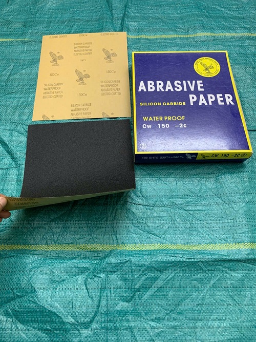 Giấy nhám ướt, chịu nước P150 Đại Bàng, kích thước 230mmx280mm (A4)