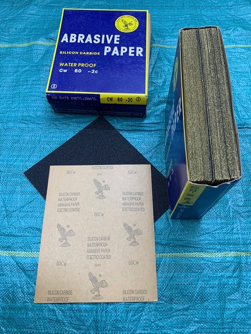 Giấy nhám ướt, chịu nước P60 Đại Bàng, kích thước 230mmx280mm (A4)