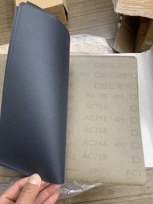 Cung cấp giấy nhám Deerfos P400 mã AC768, kích thước 230mmx280mm