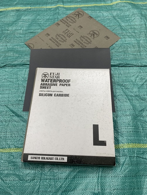 Giấy ráp tờ A4, chịu nước, hãng sản xuất Sankyo Fujistar, độ nhám P280