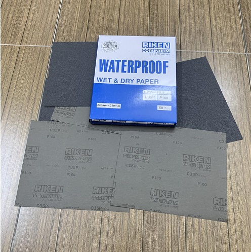 Giấy giáp CP35 RIKEN P100 kích thước 9''x11'' màu xám chịu nước