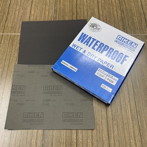 Giấy giáp CP35 RIKEN P320 kích thước 9''x11'' màu xám chịu nước