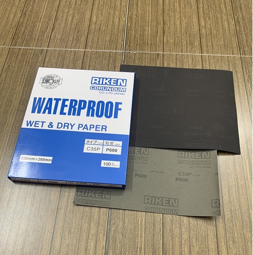 Giấy giáp CP35 RIKEN P600 kích thước 9''x11'' màu xám chịu nước
