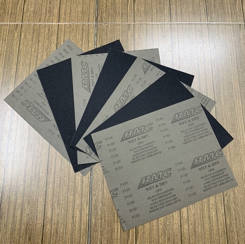 Giấy giáp CP35 RMC P180 kích thước 9''x11'' màu xám chịu nước