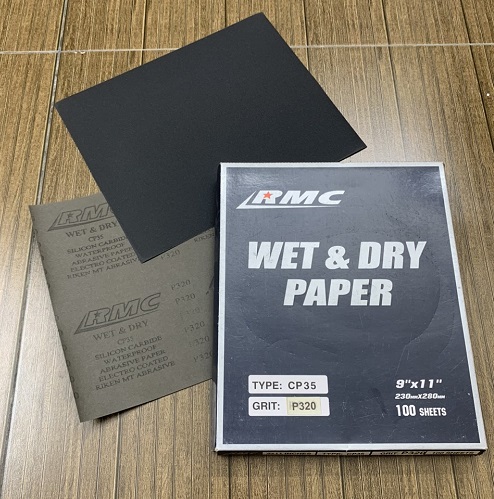 Giấy giáp CP35 RMC P320 kích thước 9''x11'' màu xám chịu nước