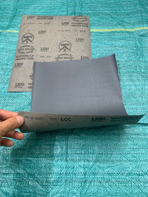 Giấy giáp Fujistar P1200, kích thước 230x280mm, màu xám chịu nước