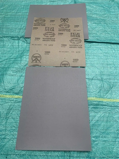 Giấy giáp mịn P1000 Fujistar Sankyo, kích thước 230mmx280mm, màu đen