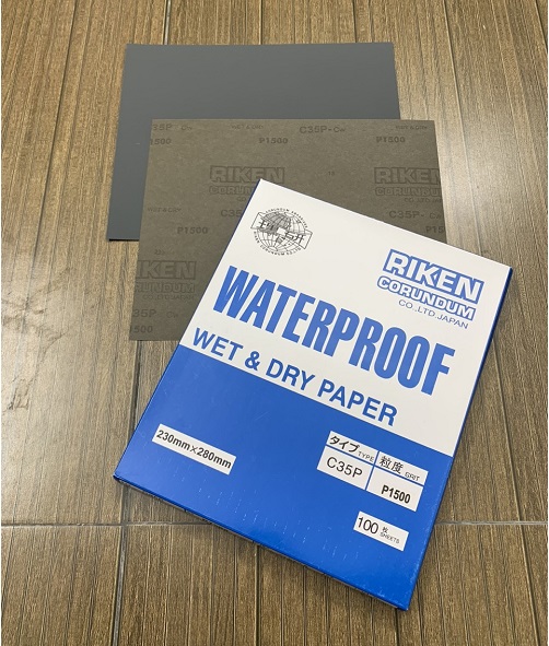 Giấy giáp mịn Riken CP35 P1500, kích thước 9''x11'', chịu nước