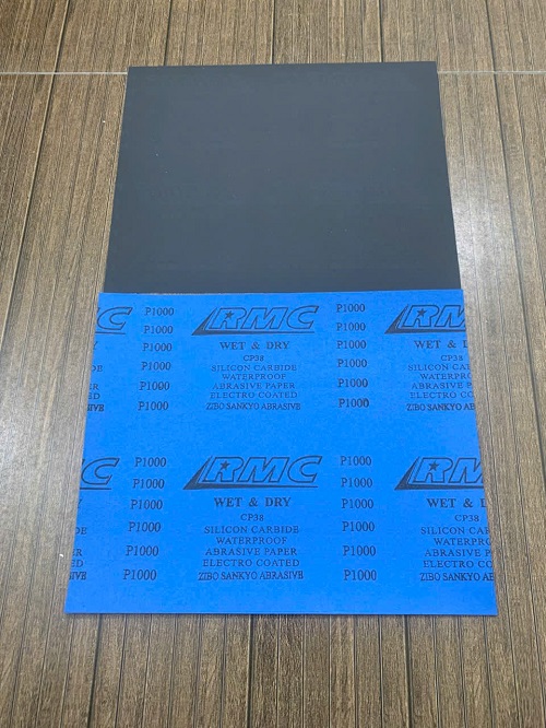 Giấy giáp RMC CP38 P1000, kích thước 230mmx280mm, màu xanh, chịu nước