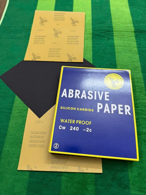 Giấy giáp thô, độ nhám P240, hãng Đại Bàng, kích thước 9''x11'' (Tờ A4)