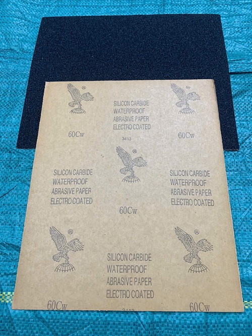 Giấy giáp tờ Đại Bàng, độ nhám thô P60, kích thước 9'x11'', màu vàng