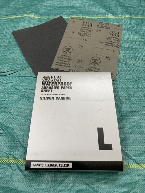 Giấy giáp tờ Fujistar Sankyo, độ nhám P180, kích thước 9'x11'', màu đen