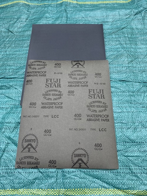 Giấy giáp tờ Fujistar Sankyo, độ nhám P400, kích thước 9'x11'', màu đen