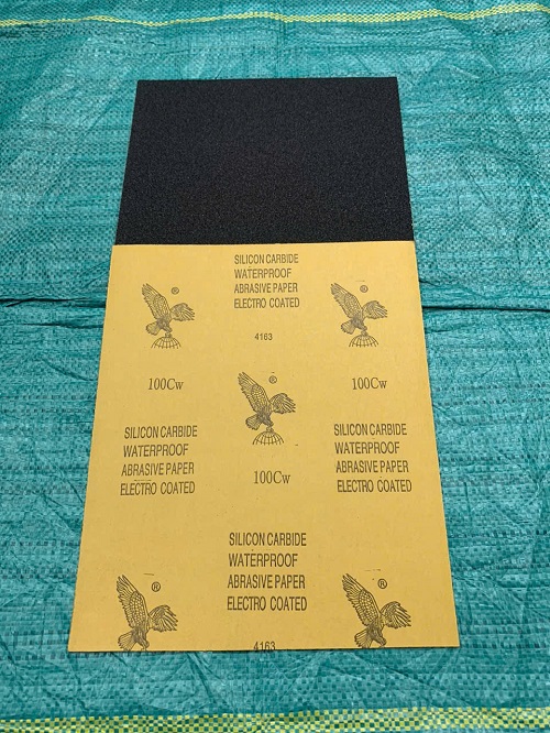 Giấy nhám chịu nước P100, hãng Đại Bàng, kích thước 230mmx280mm