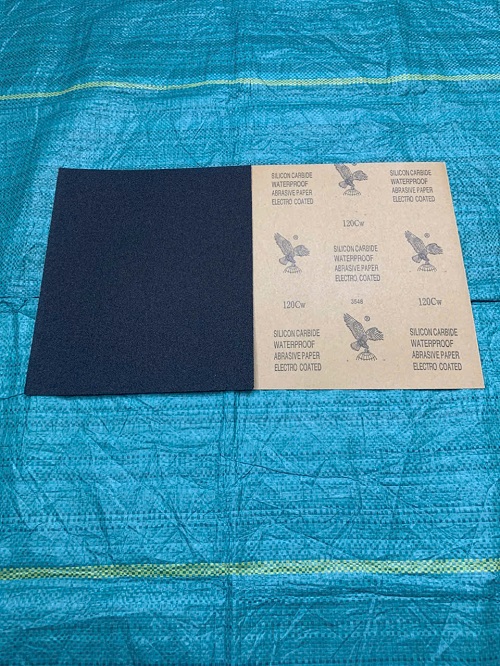 Giấy nhám chịu nước P120, hãng Đại Bàng, kích thước 230mmx280mm