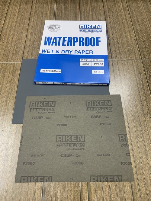 Giấy nhám chịu nước P2000, hãng Riken, mã CP35, kích thước 9''x11''
