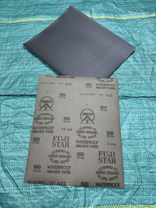 Giấy nhám thái đen Fujistar Sankyo, độ nhám 600, kích thước 9''x11''