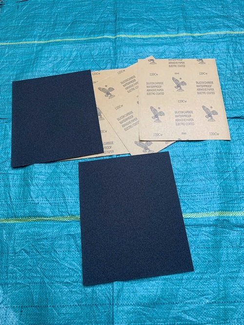 Giấy nhám thô, độ nhám P120, hãng Đại Bàng, kích thước 9''x11''