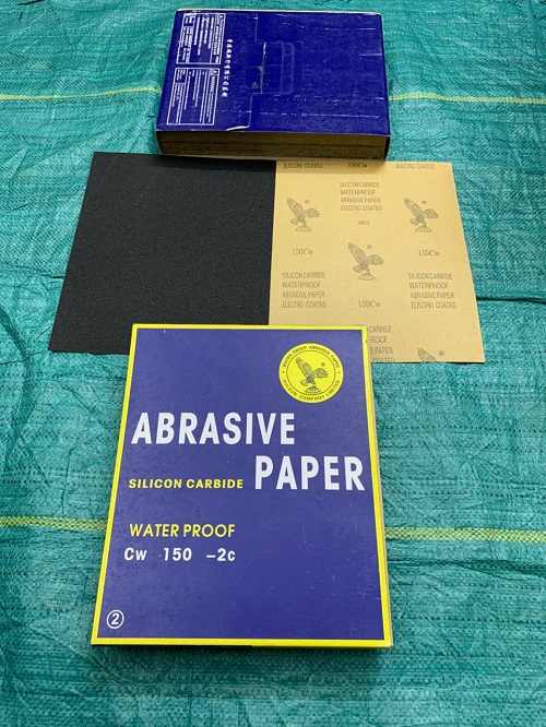 Giấy nhám thô, độ nhám P150, hãng Đại Bàng, kích thước 9''x11''