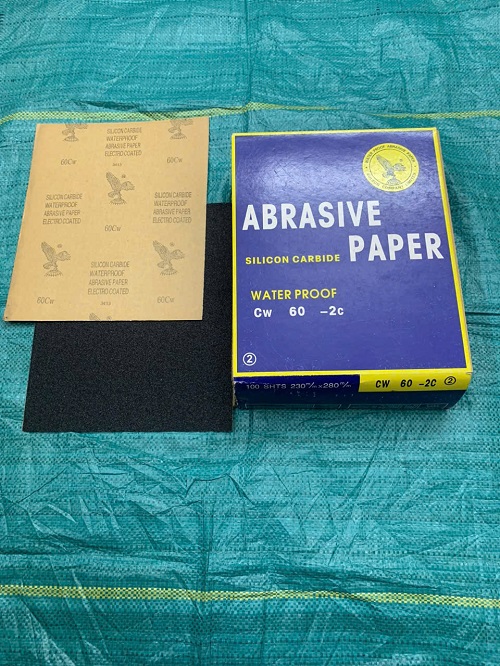 Giấy nhám thô, độ nhám P60, hãng Đại Bàng, kích thước 9''x11''