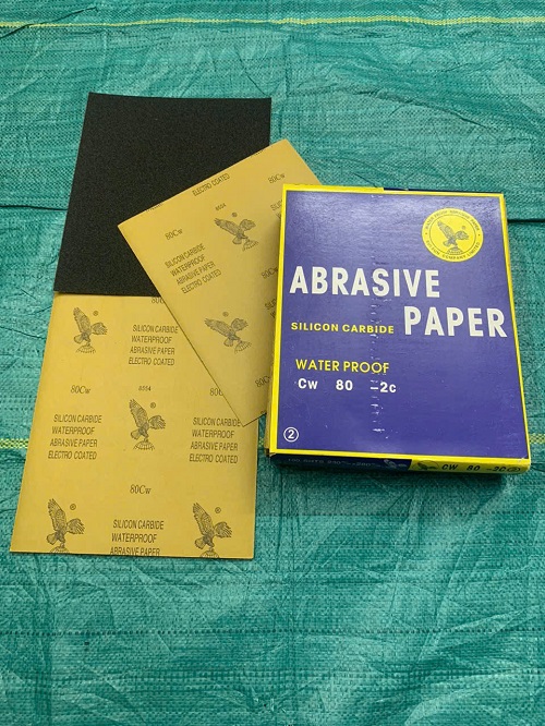 Giấy nhám thô, độ nhám P80, hãng Đại Bàng, kích thước 9''x11''