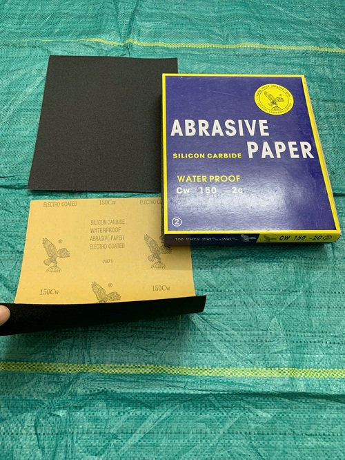 Giấy nhám tờ Đại Bàng Hàn Quốc, độ nhám #150, kích thước 9''x11''
