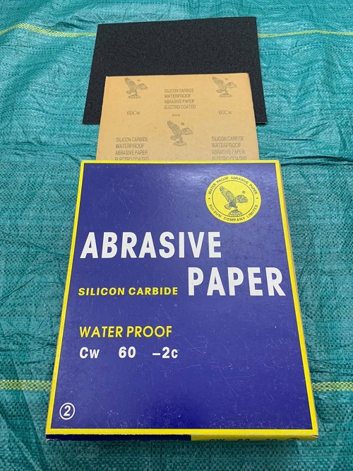 Giấy nhám tờ Đại Bàng Hàn Quốc, độ nhám #60, kích thước 9''x11''