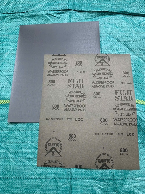 Giấy nhám tờ độ hạt P800 Fujistar Sankyo, kích thước 230mmx280mm