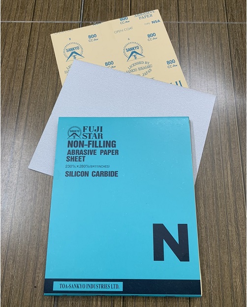 Giấy nhám Sankyo tờ khô P800, ráp tờ khô P800, giáp tờ khô P800