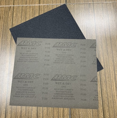Giấy nhám tờ P100 RMC CP35, kích thước 230mmx280mm, chịu nước