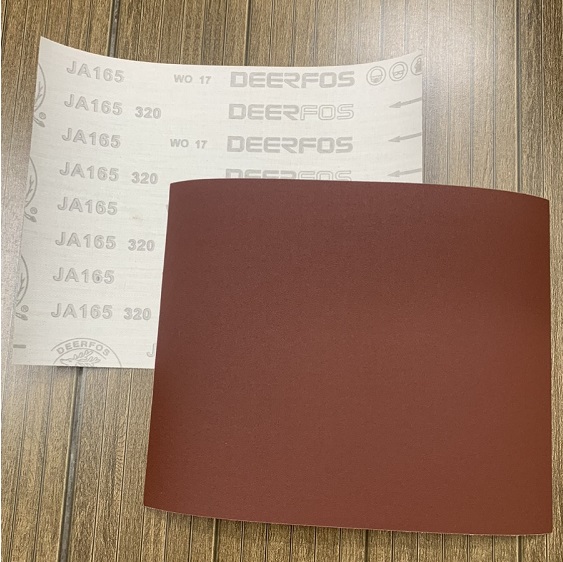 Giấy nhám vải tờ Deerfos ja165, độ nhám P320, kích thước 9''x11''