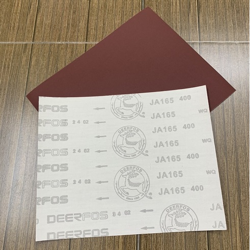 Giấy nhám vải tờ Deerfos ja165, độ nhám P400, kích thước 9''x11''