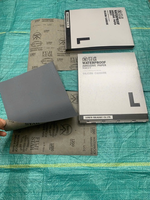 Giấy ráp mịn #1200 Sankyo Fujistar, mã LCC, kích thước 230mmx280mm