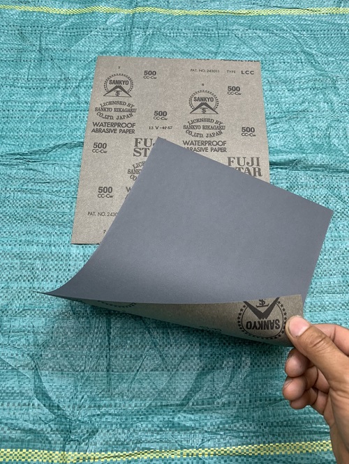 Giấy ráp mịn #500 Fujistar Sankyo, mã LCC-H, kích thước 230mmx280mm