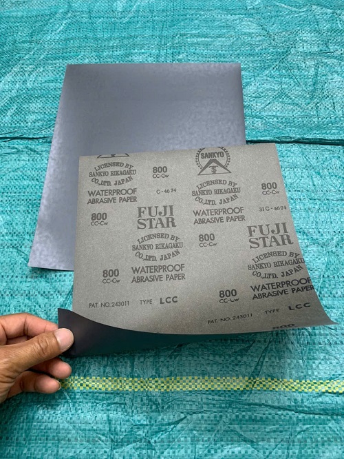 Giấy ráp thái đen P800 Fujistar Sankyo, kích thước 230mmx280mm