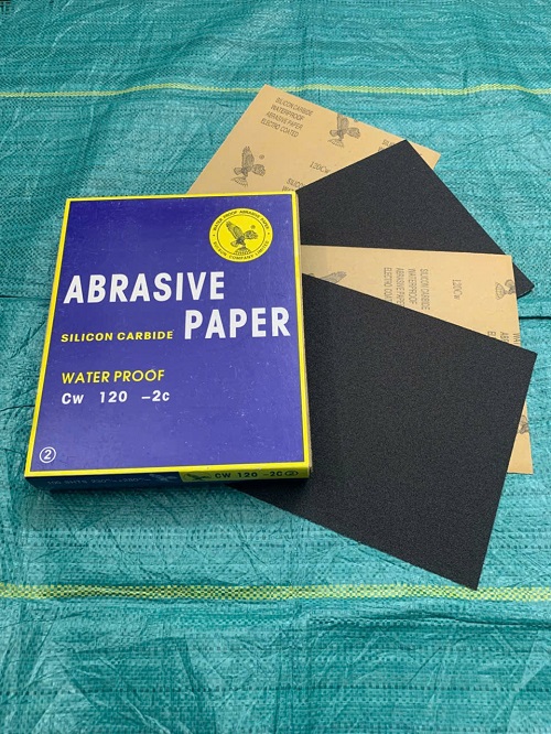 Giấy ráp thô Hàn Quốc P120, hãng Đại Bàng, kích thước 230mmx280mm