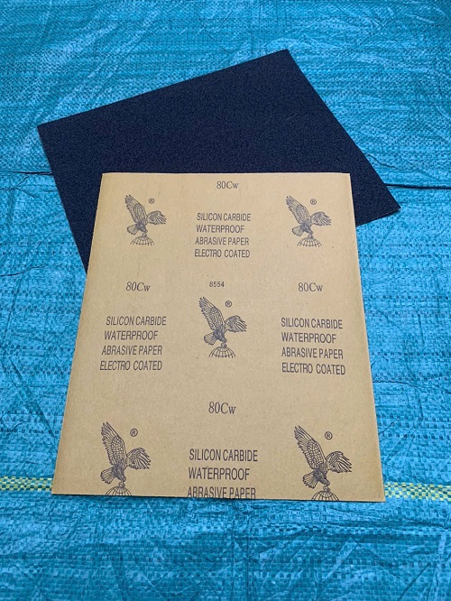 Giấy ráp thô Hàn Quốc P80, hãng Đại Bàng, kích thước 230mmx280mm